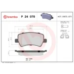 Brake Pad Set, disc brake BREMBO P 24 078