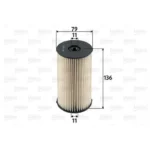 Fuel filter VALEO 587904