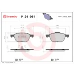 Brake Pad Set, disc brake BREMBO P 24 061